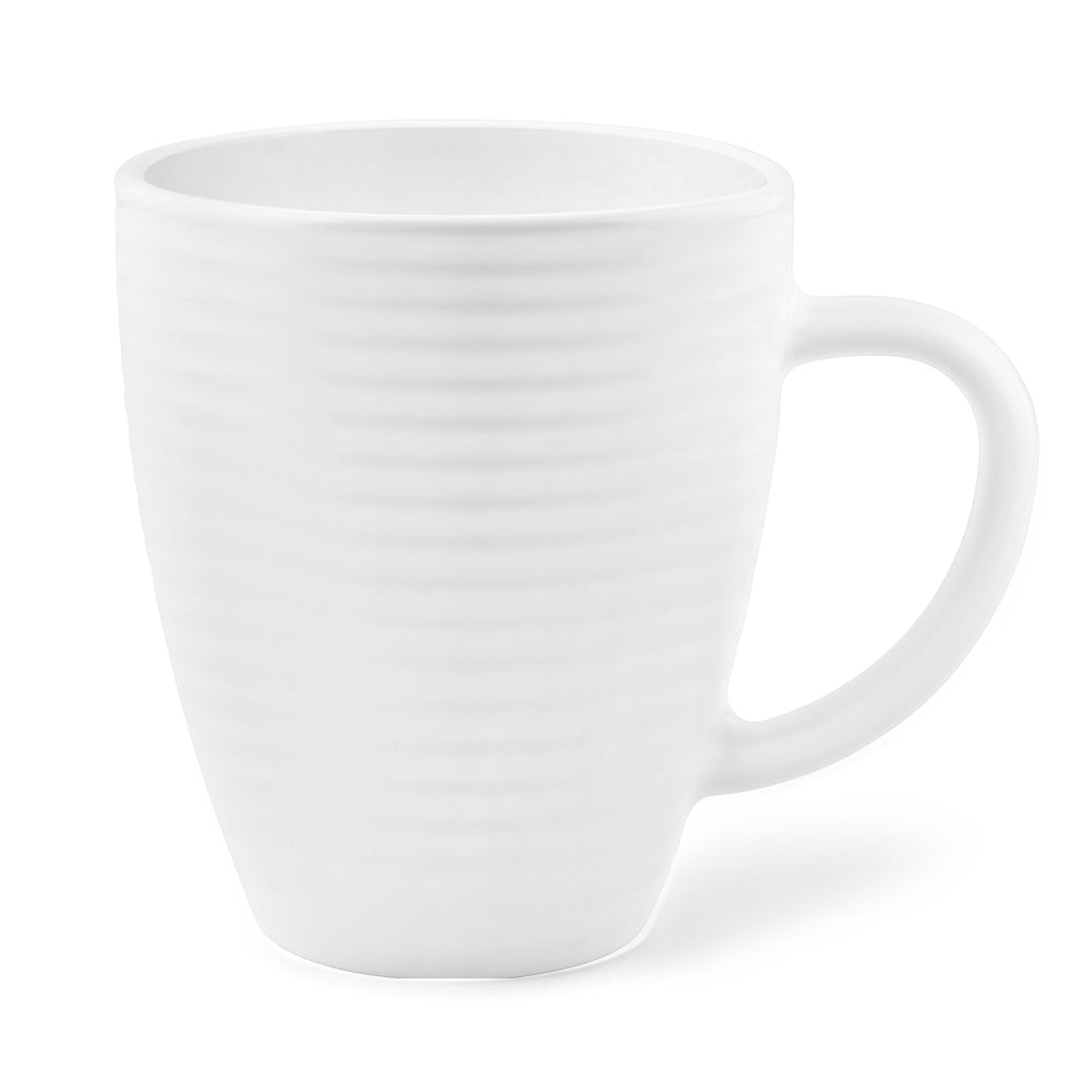 Larah By Borosil Orbit Mug, White 390 ml x 1