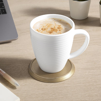 Larah By Borosil Orbit Mug, White 390 ml x 1