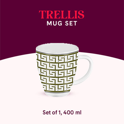 Larah by Borosil Trellis Mug 390 ml