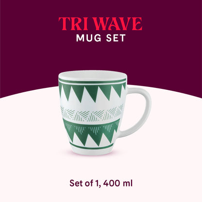 Larah by Borosil Tri Wave Mug 390 ml