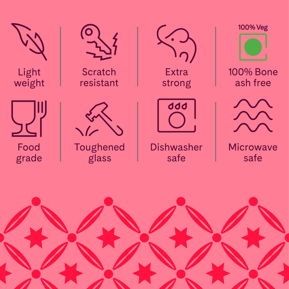 Larah by Borosil Tri Wave Mug 390 ml