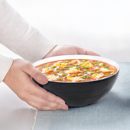 Larah by Borosil Black Serving Bowl 1.3 L