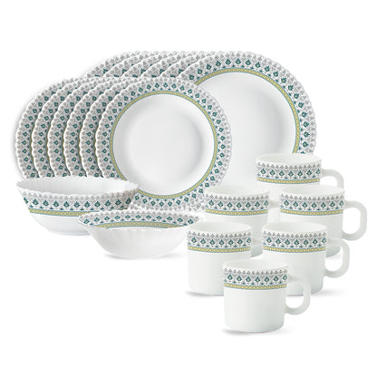 Larah by Borosil, Persia Dinner Set 21 pc Set: Serves 6 (Option 2)