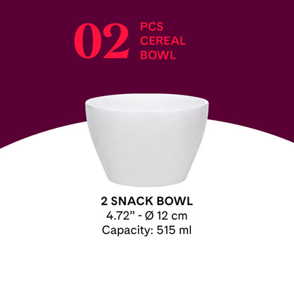 Larah By Borosil Ember Cereal Bowl Set 2 pc set