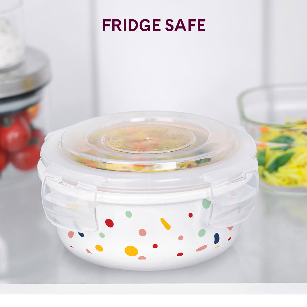 Larah By Borosil Aria Klip N Store Storage Container 400 ml x 2