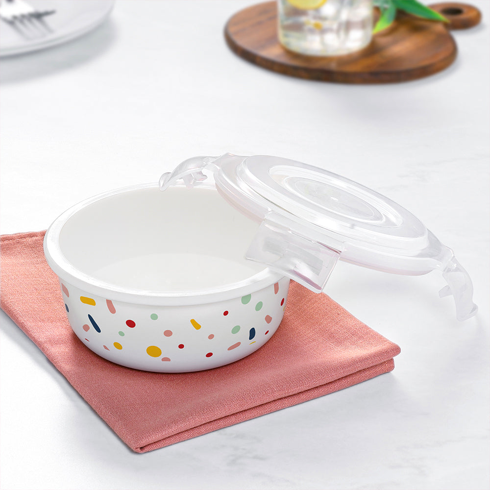 Larah By Borosil Aria Klip N Store Storage Container 400 ml x 2