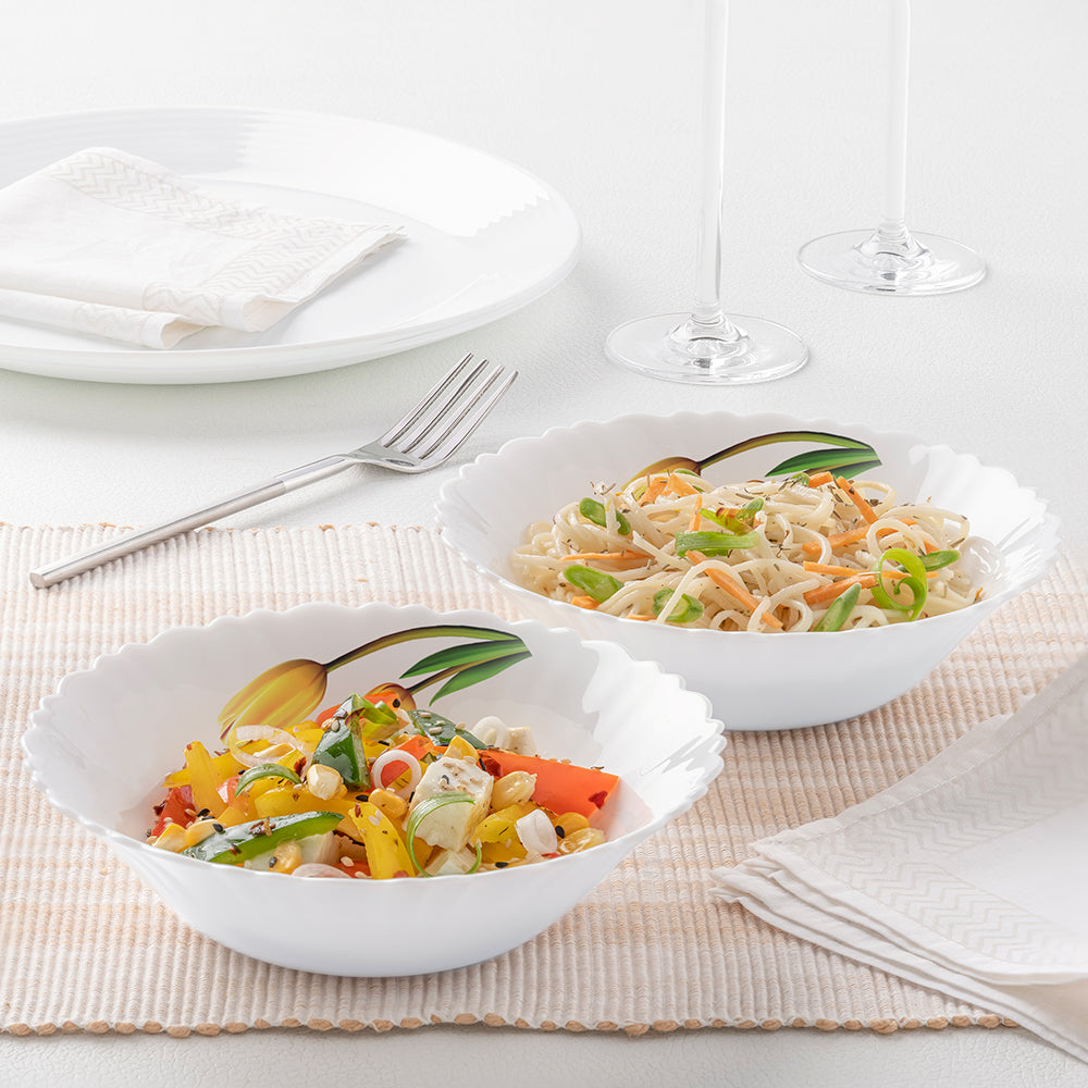 Larah by Borosil Lyana Multipurpose Bowl, 2 pc Set