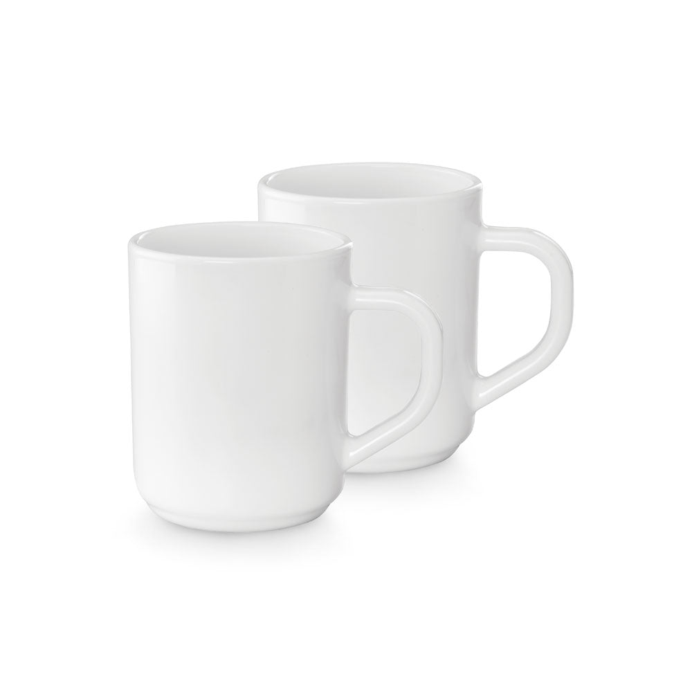 Larah Logo Opalware Mug Set