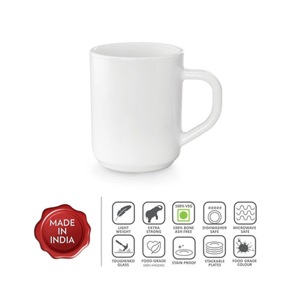 Larah Logo Opalware Mug Set