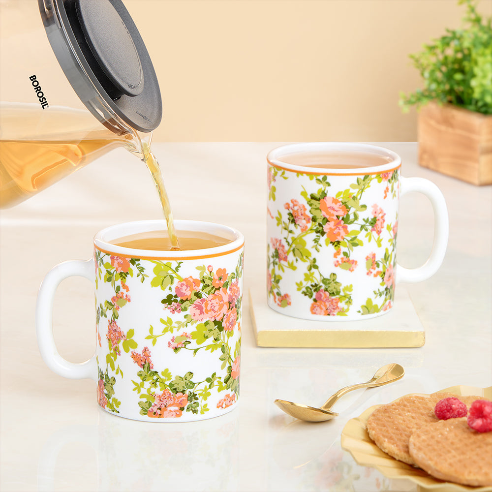 Larah By Borosil Amora Mug Set, 320 ml 320 ml x 2