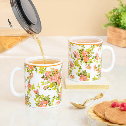 Larah By Borosil Amora Mug Set, 320 ml 320 ml x 2