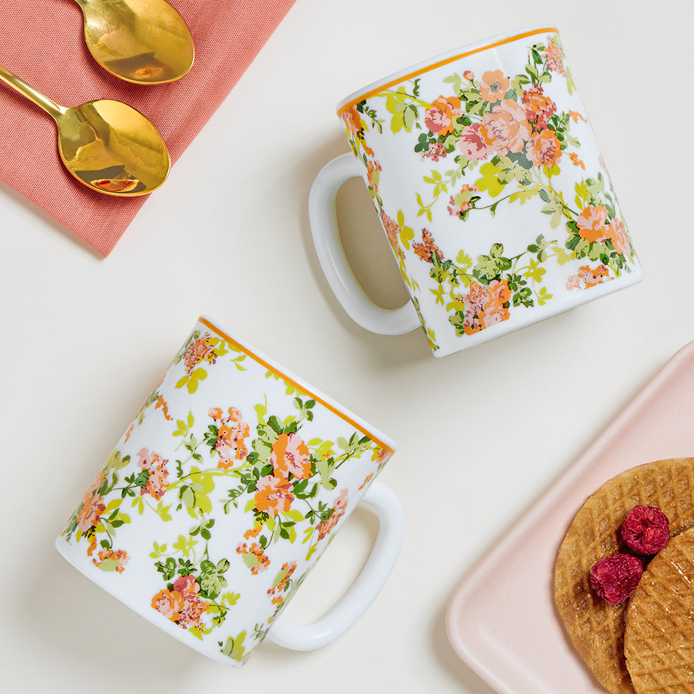 Larah By Borosil Amora Mug Set, 320 ml 320 ml x 2