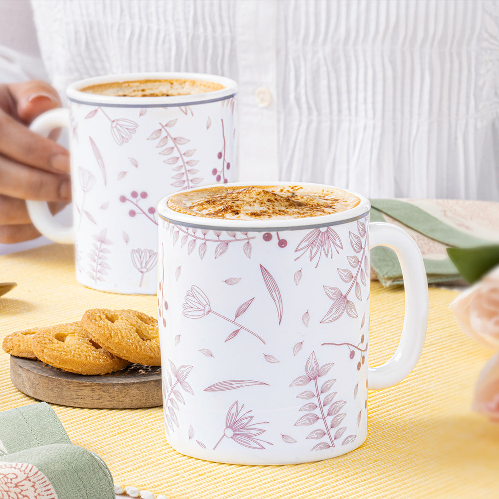 Larah By Borosil Grandeur Mug Set, 320ml, 320ml x 2