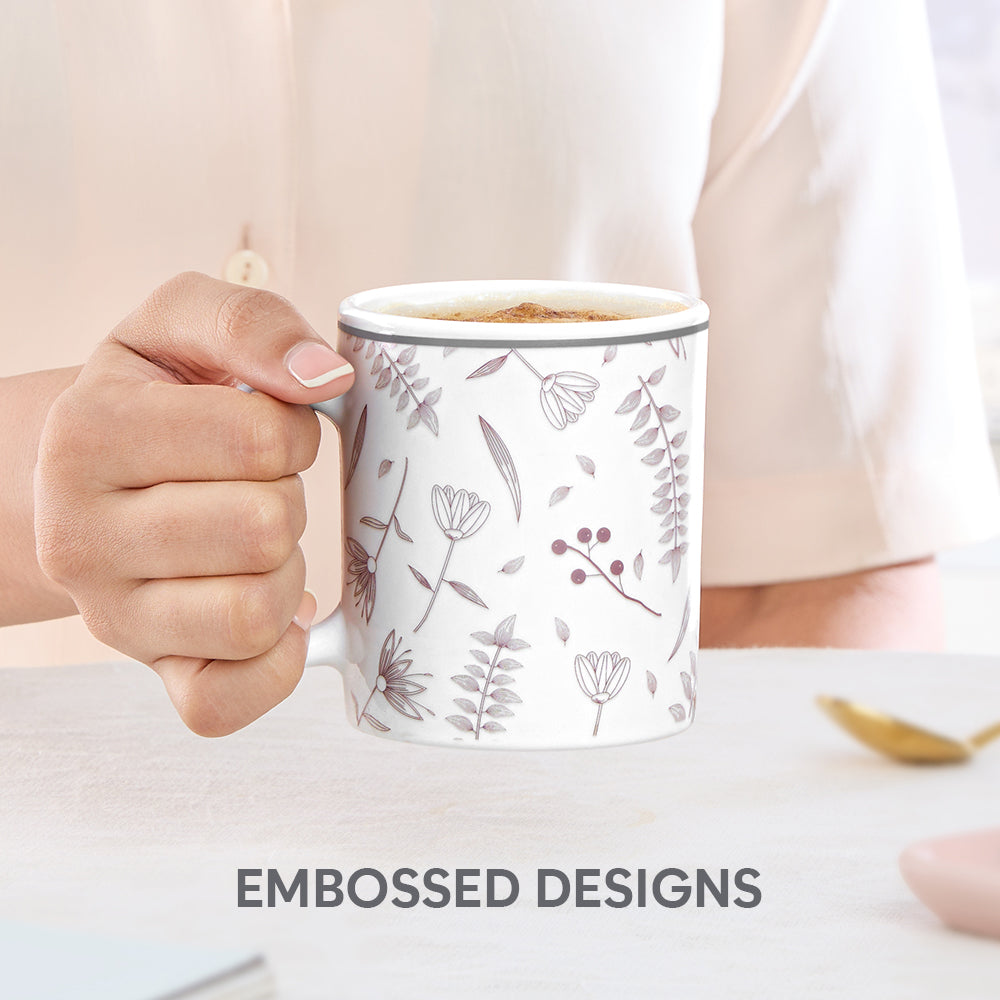 Larah By Borosil Grandeur Mug Set, 320 ml 320 ml x 2