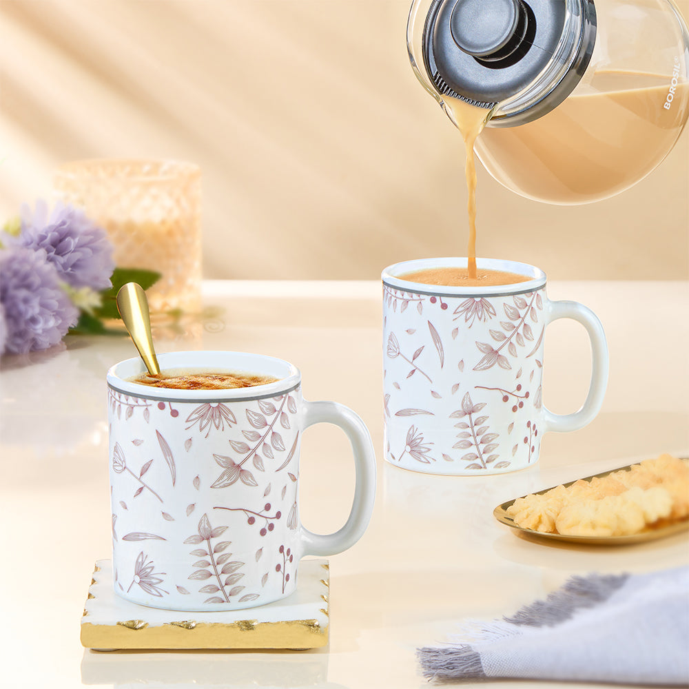 Larah By Borosil Grandeur Mug Set, 320 ml 320 ml x 2