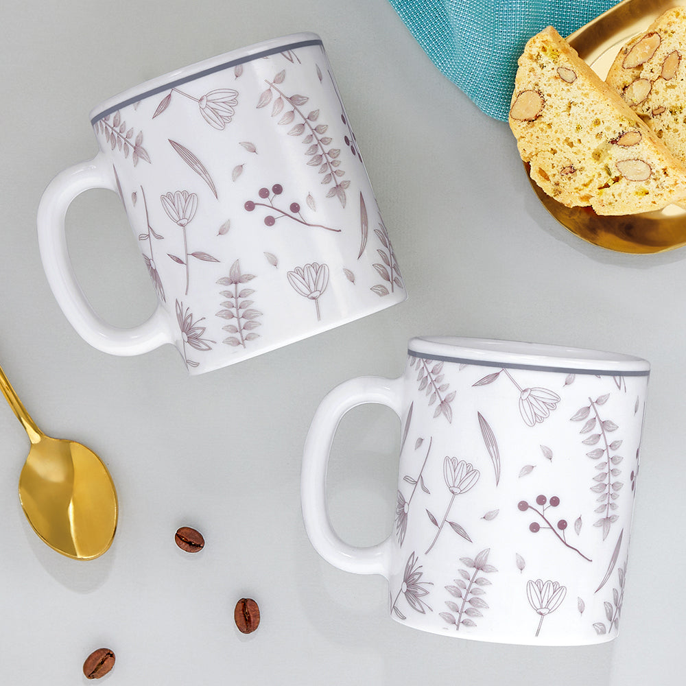 Larah By Borosil Grandeur Mug Set, 320 ml 320 ml x 2