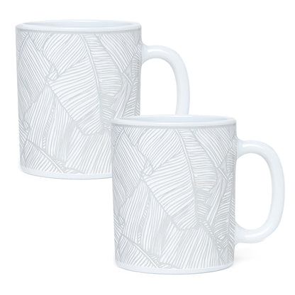 Larah By Borosil Ivy Mug Set, 320 ml 320 ml x 2