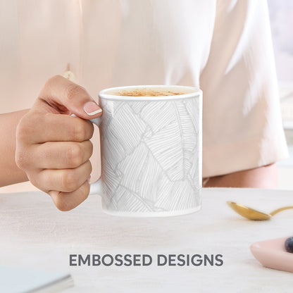 Larah By Borosil Ivy Mug Set, 320 ml 320 ml x 2