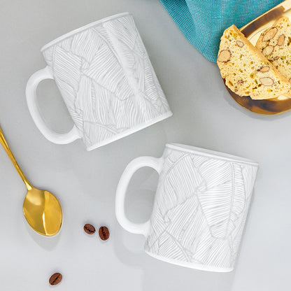 Larah By Borosil Ivy Mug Set, 320 ml 320 ml x 2