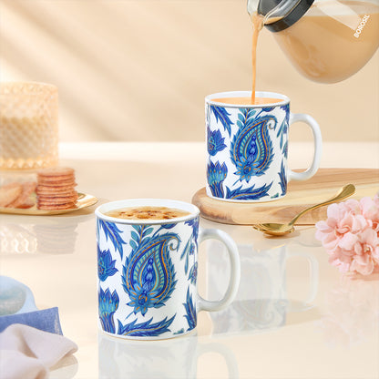 Larah By Borosil New Iris Mug Set, 320 ml 320 ml x 2
