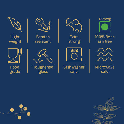 Larah By Borosil Starlight Mug Set, 320 ml 320 ml x 2