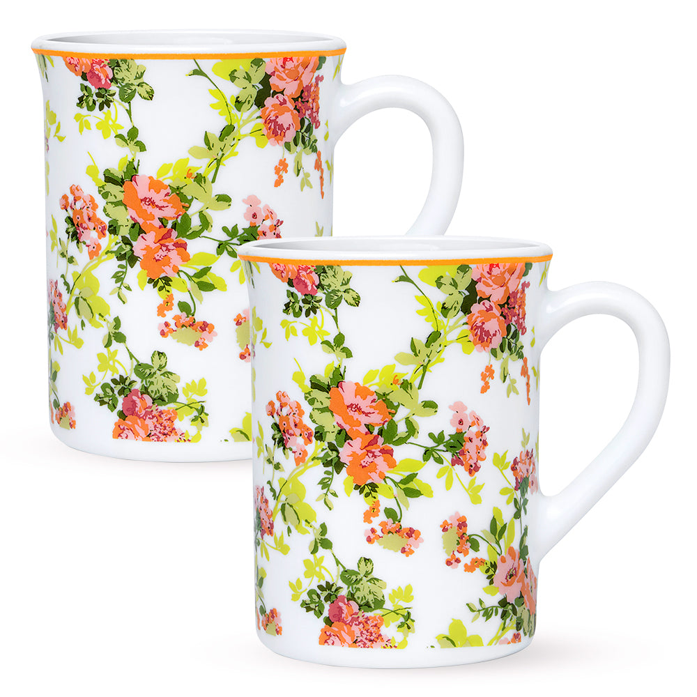 Larah By Borosil Amora Mug Set, 350 ml 350 ml x 2
