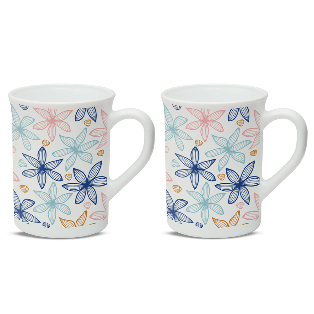 Larah Blue Dawn Opalware Mug Set