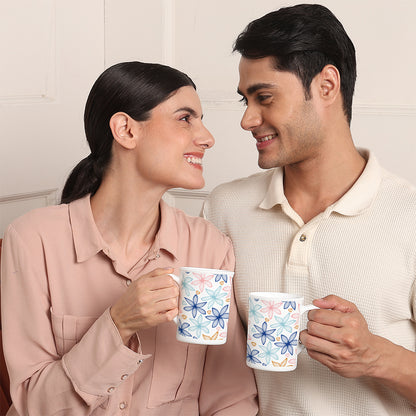 Larah Blue Dawn Opalware Mug Set