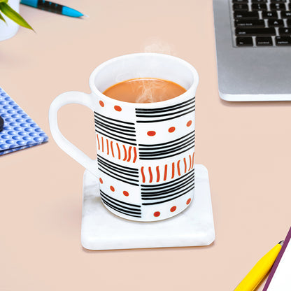 Larah by Borosil Doodle Mug Set 350 ml x 2