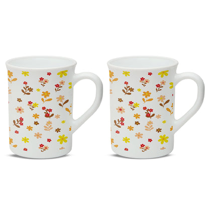 Larah Flora Sunset Opalware Mug Set