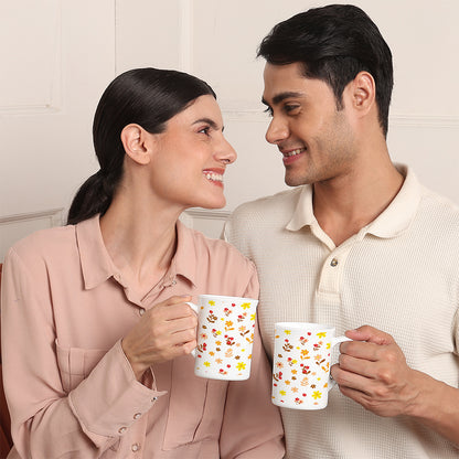 Larah Flora Sunset Opalware Mug Set
