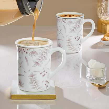 Larah By Borosil Grandeur Mug Set, 350 ml 350 ml x 2