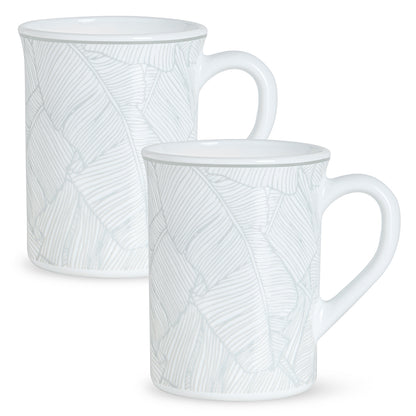 Larah By Borosil Ivy Mug Set, 350 ml 350 ml x 2