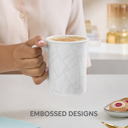 Larah By Borosil Ivy Mug Set, 350 ml 350 ml x 2