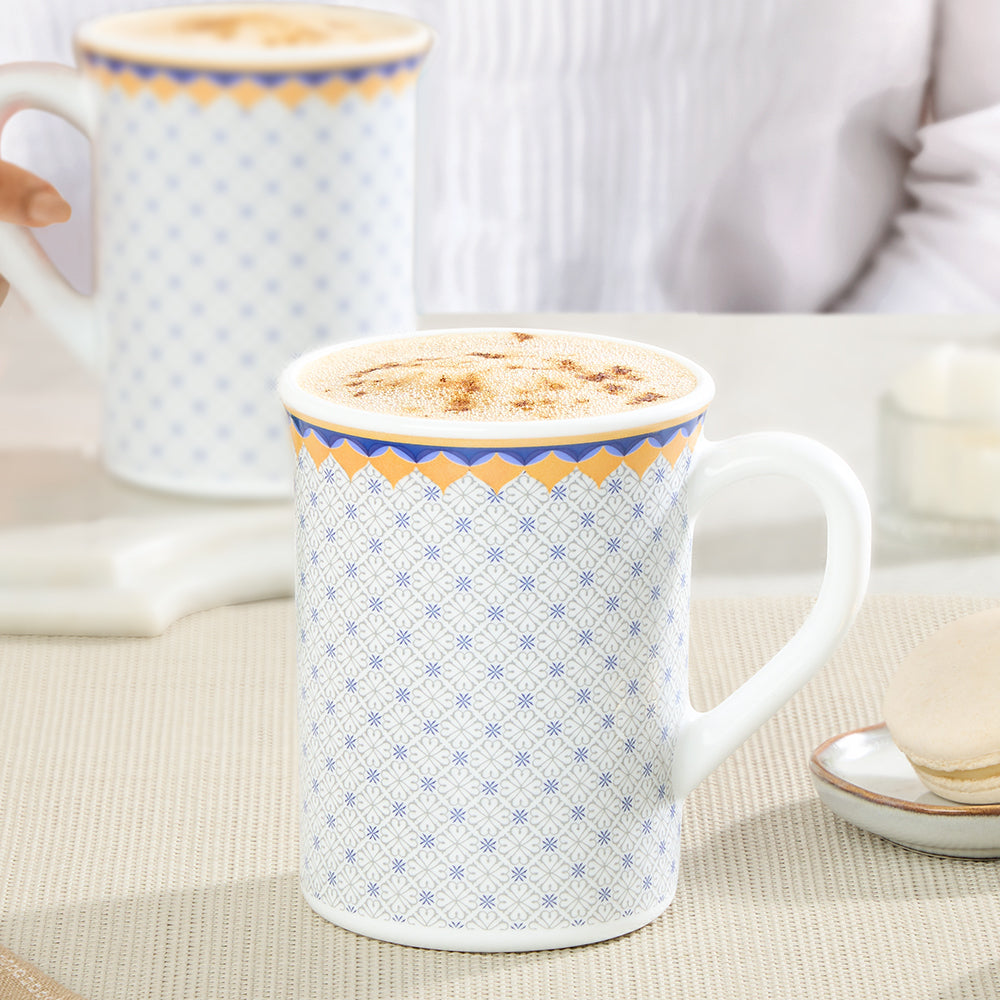 Larah By Borosil Kosmia Mug Set, 350ml x 2