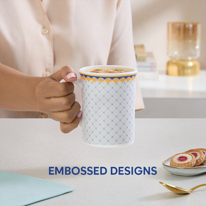 Larah By Borosil Kosmia Mug Set, 350 ml 350 ml x 2