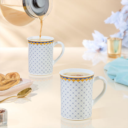 Larah By Borosil Kosmia Mug Set, 350 ml 350 ml x 2