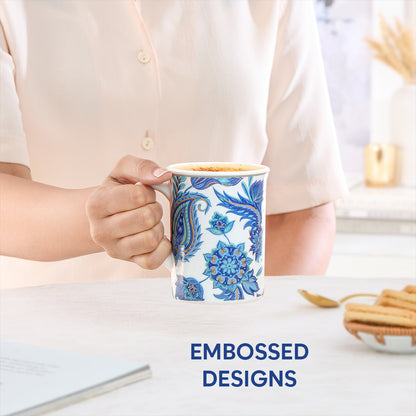 Larah By Borosil New Iris Mug Set, 350 ml 350 ml x 2