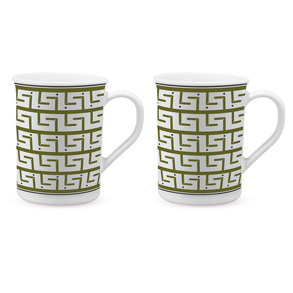 Larah by Borosil Trellis Mug Set 350 ml x 2
