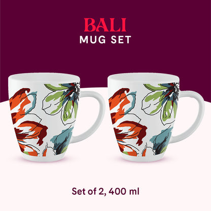 Larah by Borosil Bali Mug Set 400 ml x 2