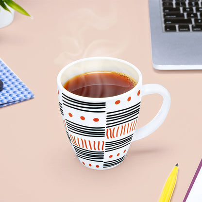 Larah by Borosil Doodle Mug Set 400 ml x 2