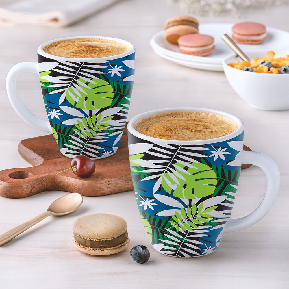 Larah by Borosil Forest Mug Set 400 ml x 2