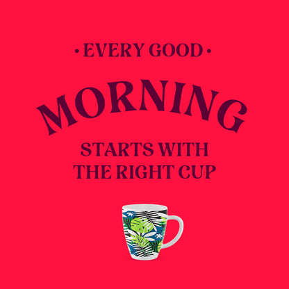 Larah by Borosil Forest Mug Set 400 ml x 2