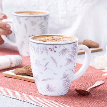 Larah By Borosil Grandeur Mug Set, 390 ml 390 ml x 2