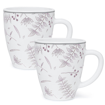 Larah By Borosil Grandeur Mug Set, 390 ml 390 ml x 2