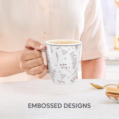 Larah By Borosil Grandeur Mug Set, 390 ml 390 ml x 2