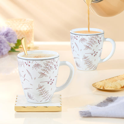 Larah By Borosil Grandeur Mug Set, 390 ml 390 ml x 2