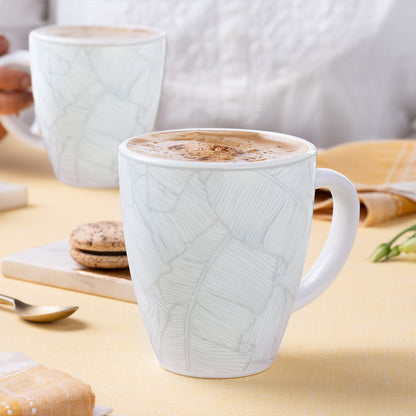 Larah By Borosil Ivy Mug Set, 390 ml 390 ml x 2