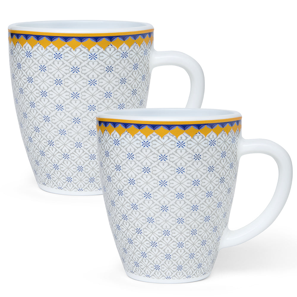 Larah By Borosil Kosmia Mug Set, 390 ml 390 ml x 2