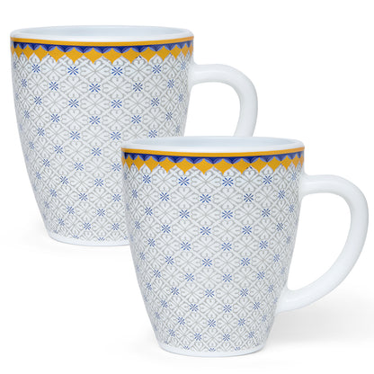 Larah By Borosil Kosmia Mug Set, 390 ml 390 ml x 2